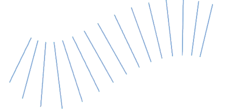 Viele Geraden, eine Welle